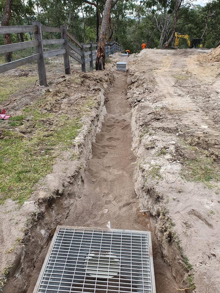 Trench and pipe installation